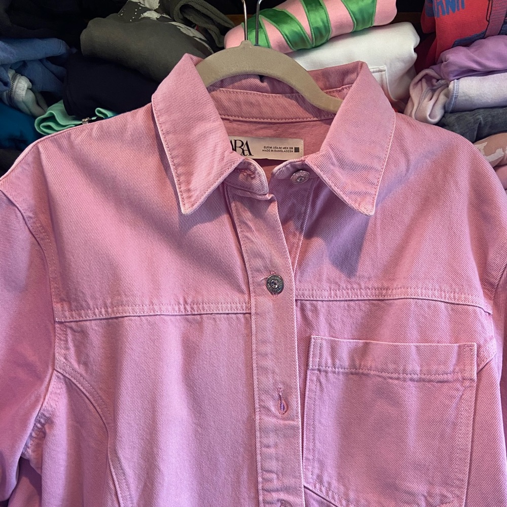 NWT Zara pink shacket